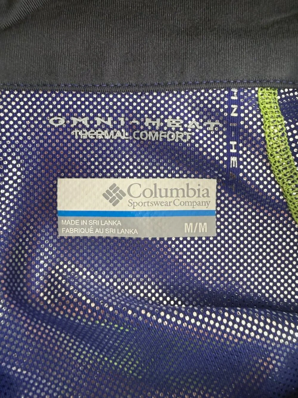 Columbia Trail Roamer EXS Jacket Medium M Purple Omni Heat Lightweight Full Zip